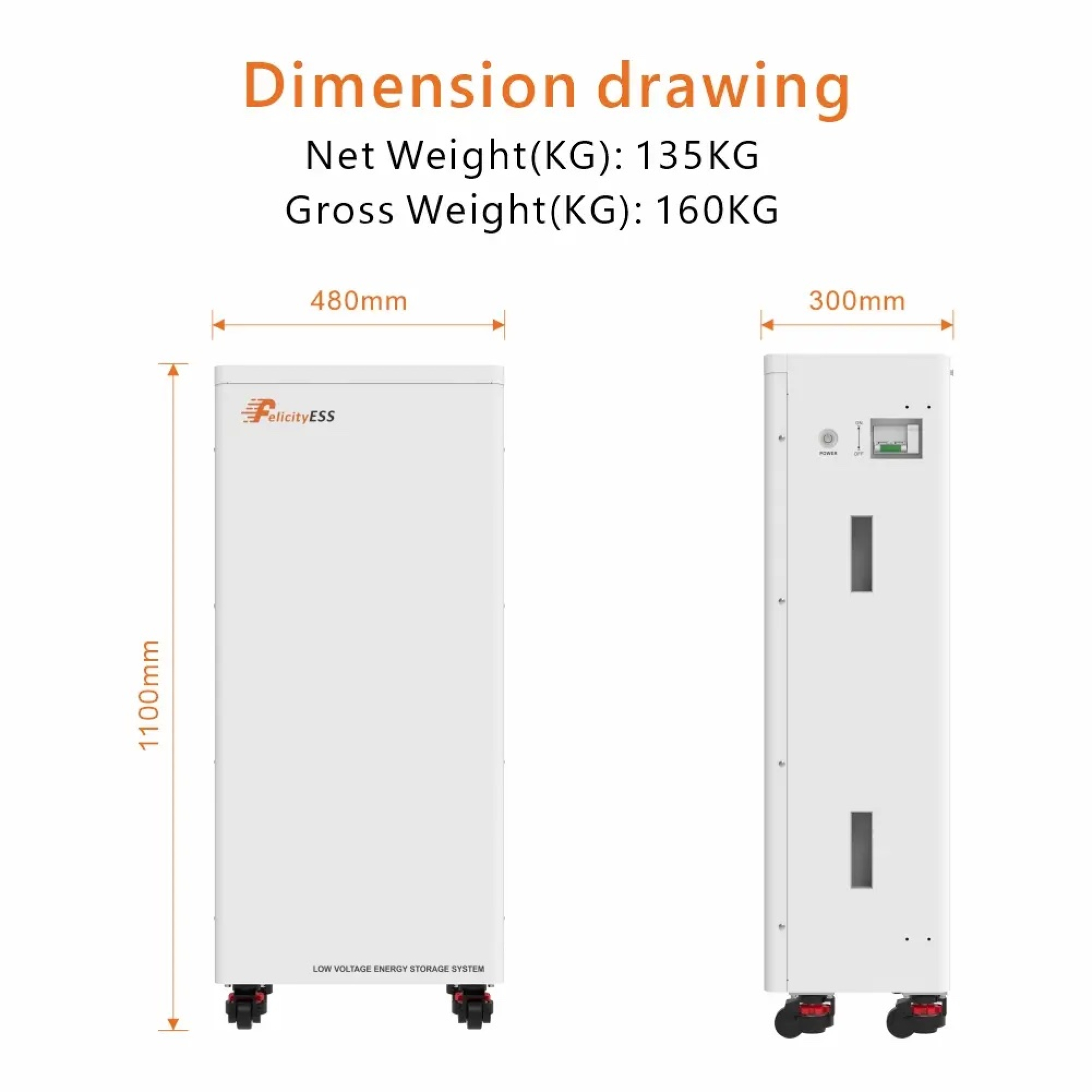 Акумуляторна батарея LUX-Y-48300LG01(LiFePO4 51,2V 300Ah) 15kW
