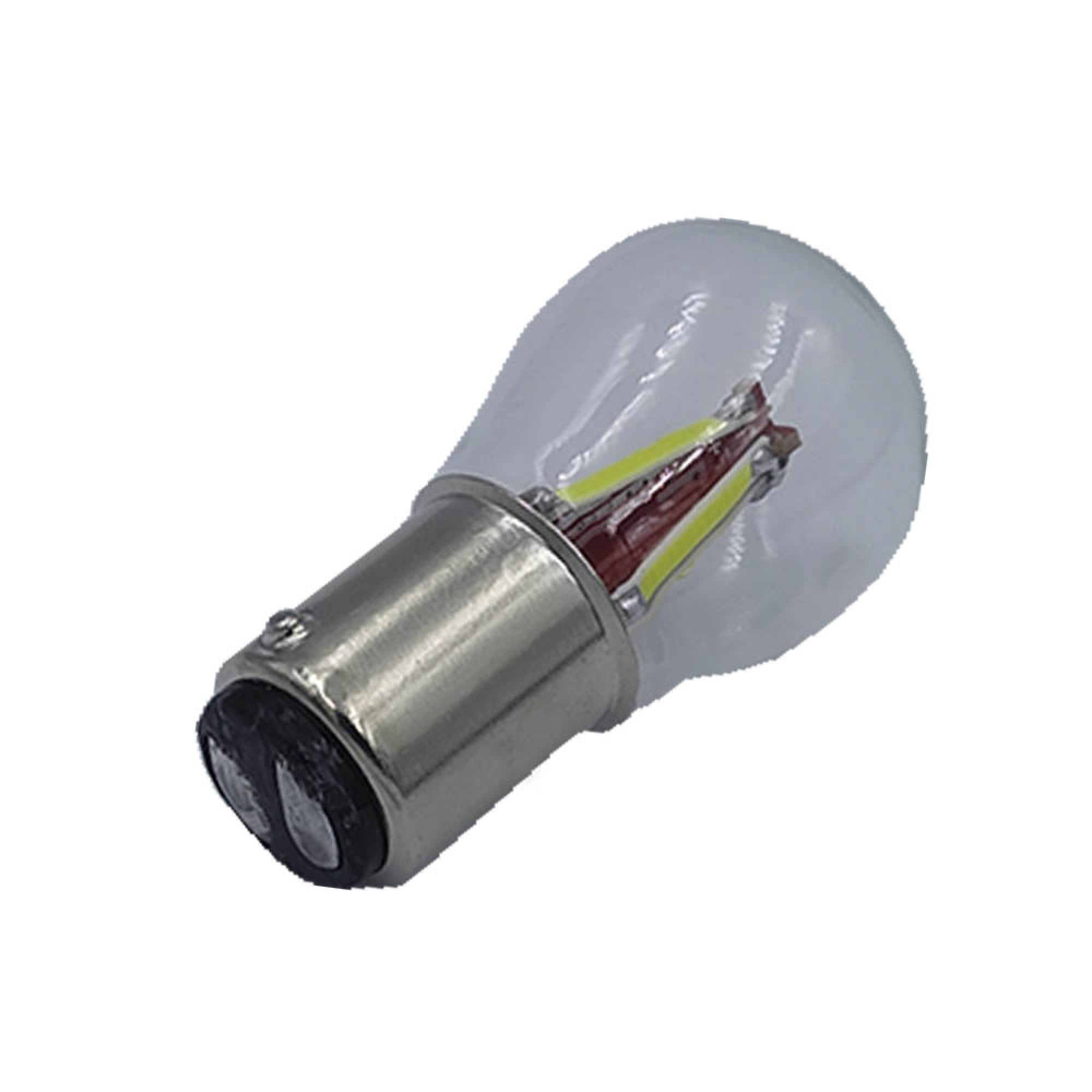 Лампа LED цоколь двохконтактний BA15D; 2.2W; 12-24V; 3 діода;D-28 mm; L-45 mm (уп. 50 шт)