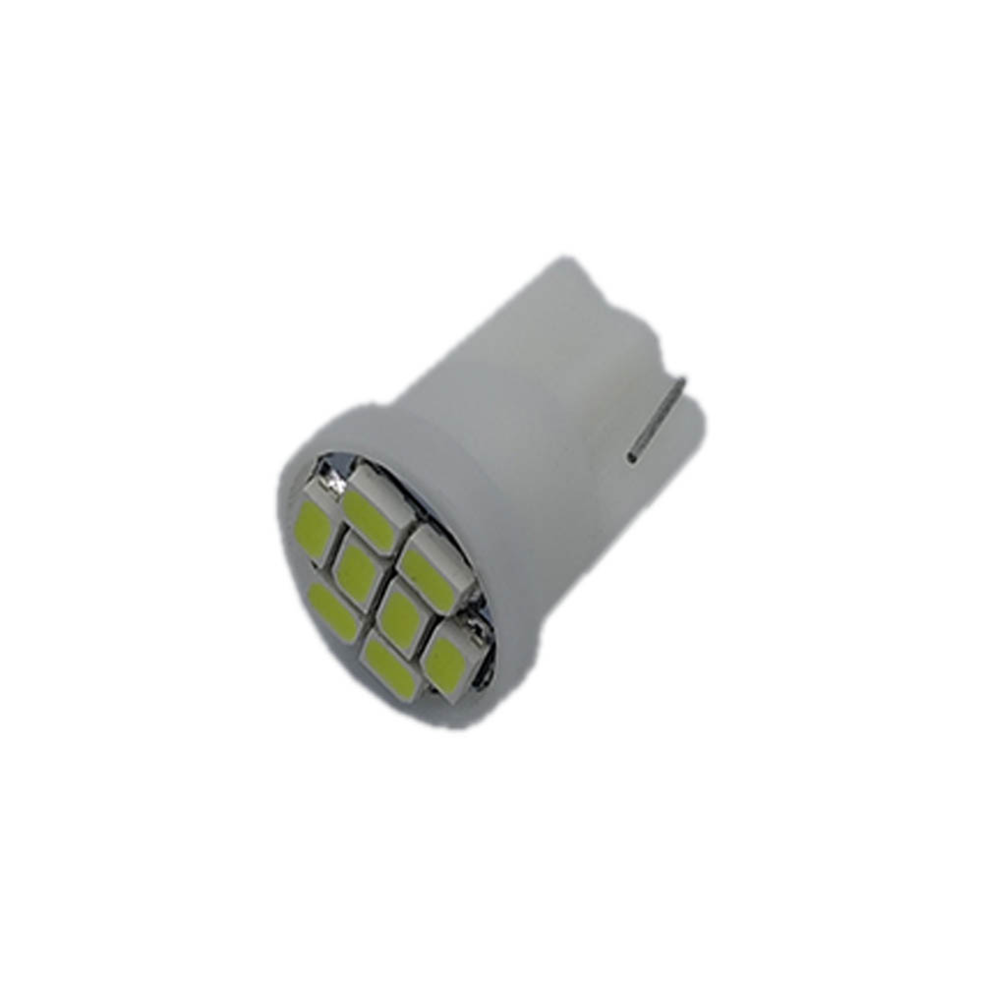 Лампа LED безцокольна T10; 0.46W; 12-V; 8 діодів;D-11,5 mm; L-17 mm (уп. 200 шт)